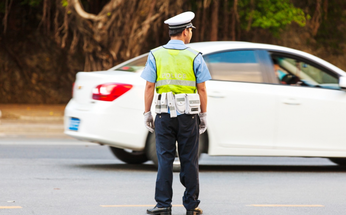 Łask: Lokalni policjanci w akcji "Bezpieczny przejazd"
