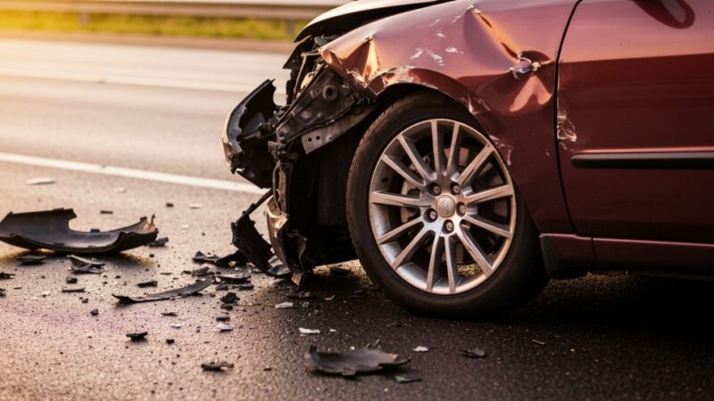 Pierwszy śnieg przynosi 5 kolizji drogowych w powiecie łaskim