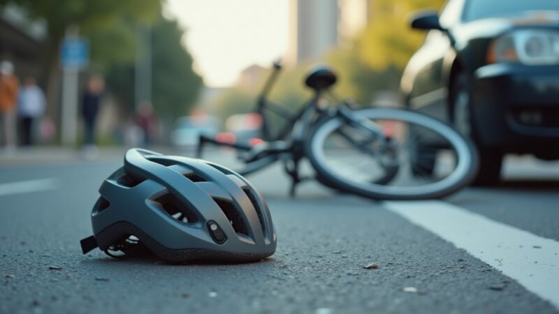 Rowerzystka na przejściu dla pieszych spowodowała kolizję z samochodem
