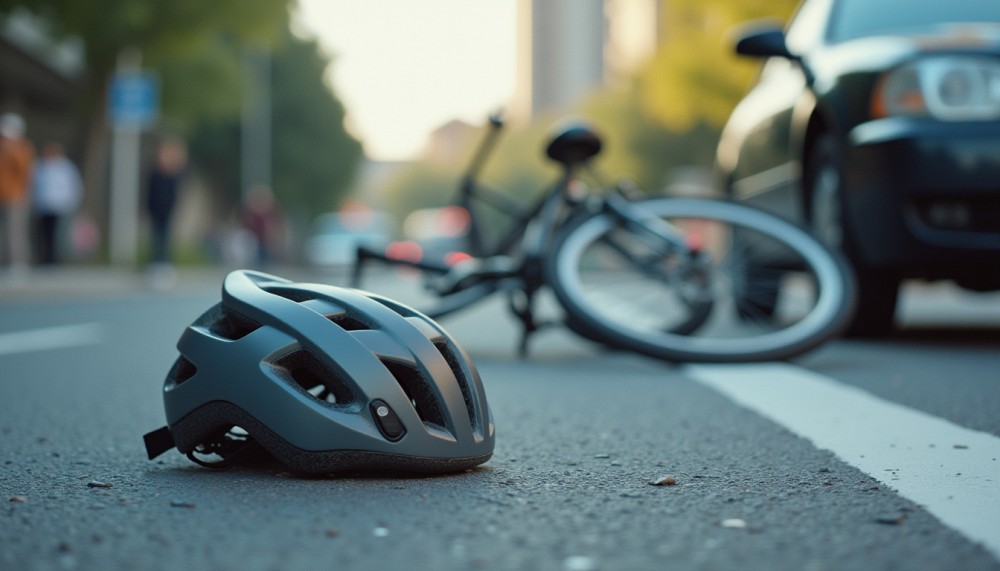Rowerzystka na przejściu dla pieszych spowodowała kolizję z samochodem