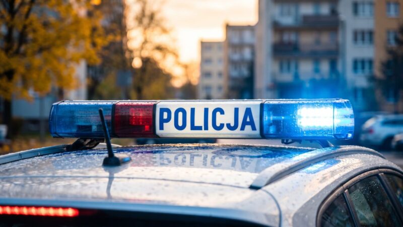 Kierowca bez uprawnień ugrzązł na polu, pasażer poszukiwany przez policję