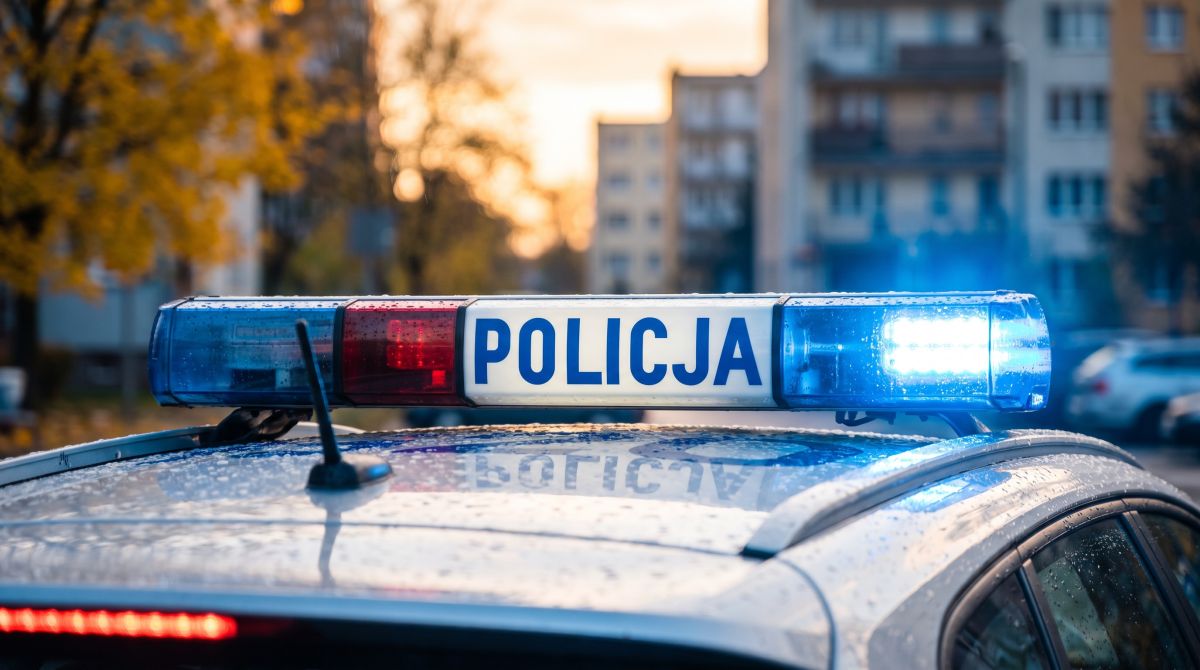 Kierowca bez uprawnień ugrzązł na polu, pasażer poszukiwany przez policję